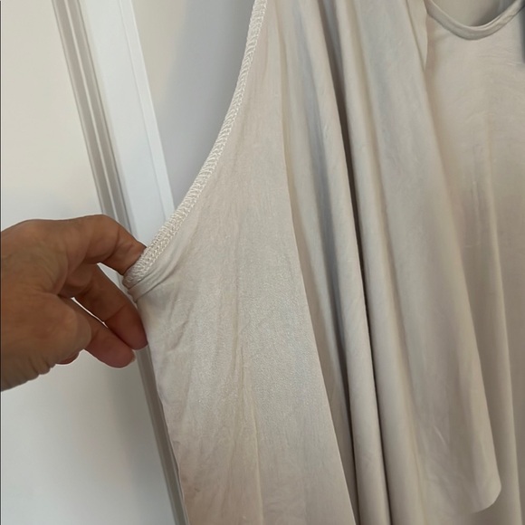 NWT- Free People Beach Gray Asymmetrical Flutter Sleeve Beach Tunic - Picture 5 of 5